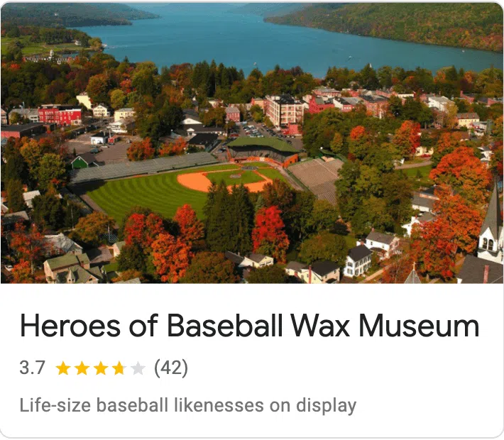 Heroes of Baseball Wax Museum