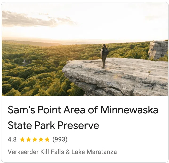 Sam's Point Area of Minnewaska State Park Preserve